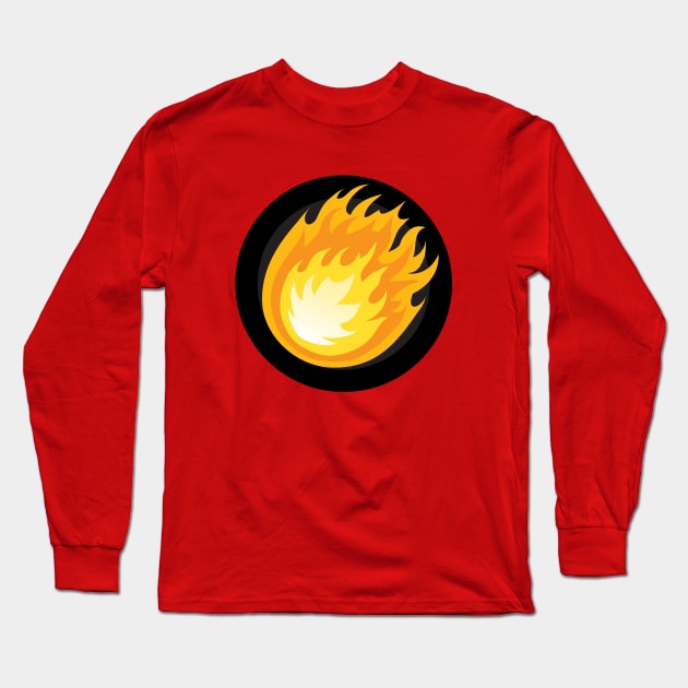 UniVersus - Fire - Resource Symbol Long Sleeve T-Shirt by JascoGames